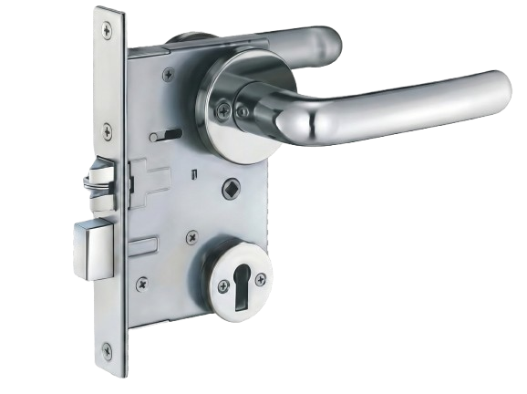 미와 마린락 SVL57-4 레버핸들 모티스락 제품 이미지(키커버 옵션 고려 가능 타입) / MIWA Marine Lock SVL57-4 lever handle mortise lock image (key-cover option)