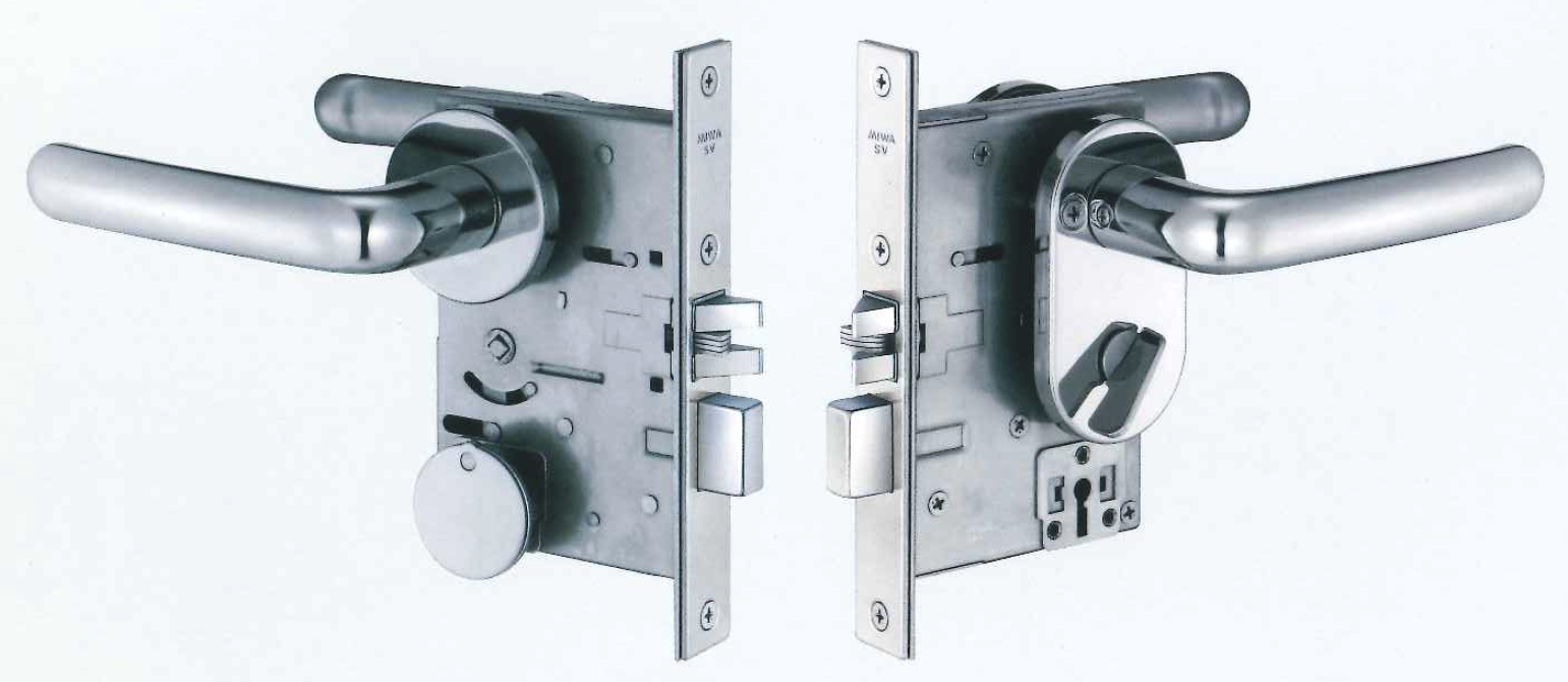 Handle Interlock MIWA Marine Lock SVL57-1 (SVL Series Lever Handle Mortise Lock for ...
