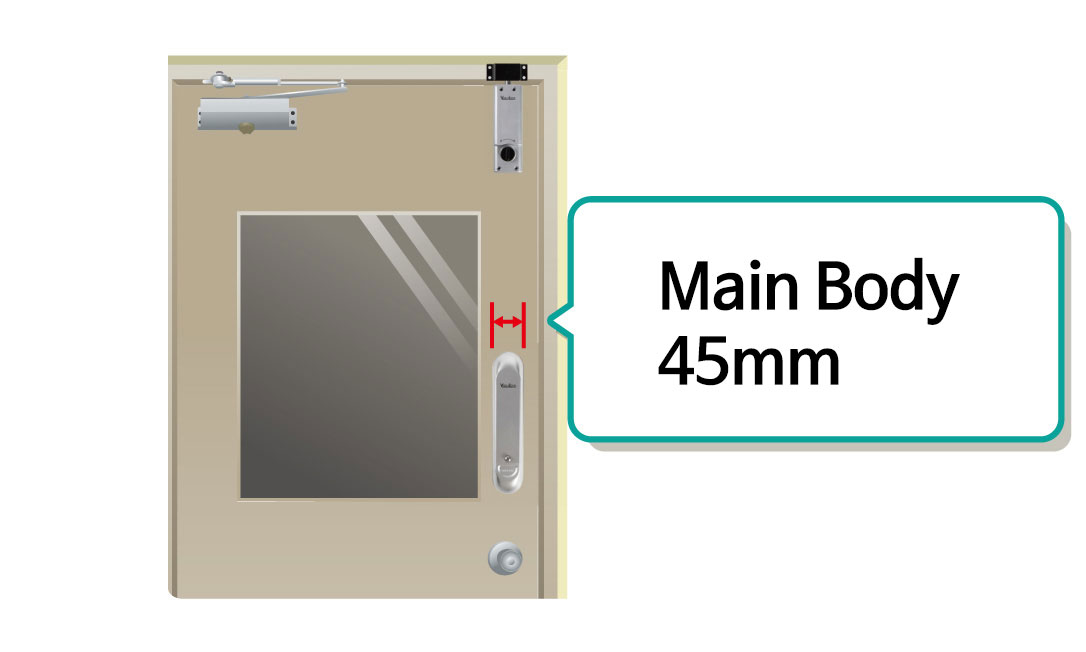 LC-903 (Password digital door lock for Chassis, Narrow-Frame Door ...