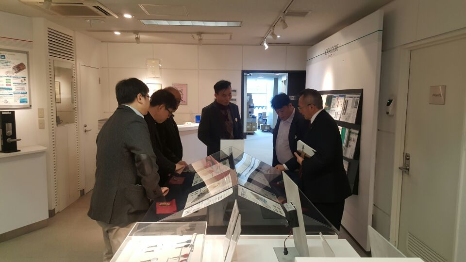 미와락 MIWA LOCK 본사 쇼룸 방문 일본 도어락 시장 현장 경험 JK Corporation ALOA KOREA Japan Door Lock Market