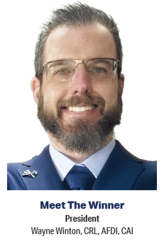 Meet The Winner President Wayne Winton, CRL, AFDI, CAI