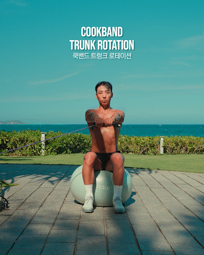 쿡밴드,트렁크,로테이션,몸통,흉추,회전,Cookband,Trunk,Thoracic,T-Spine,Rotation