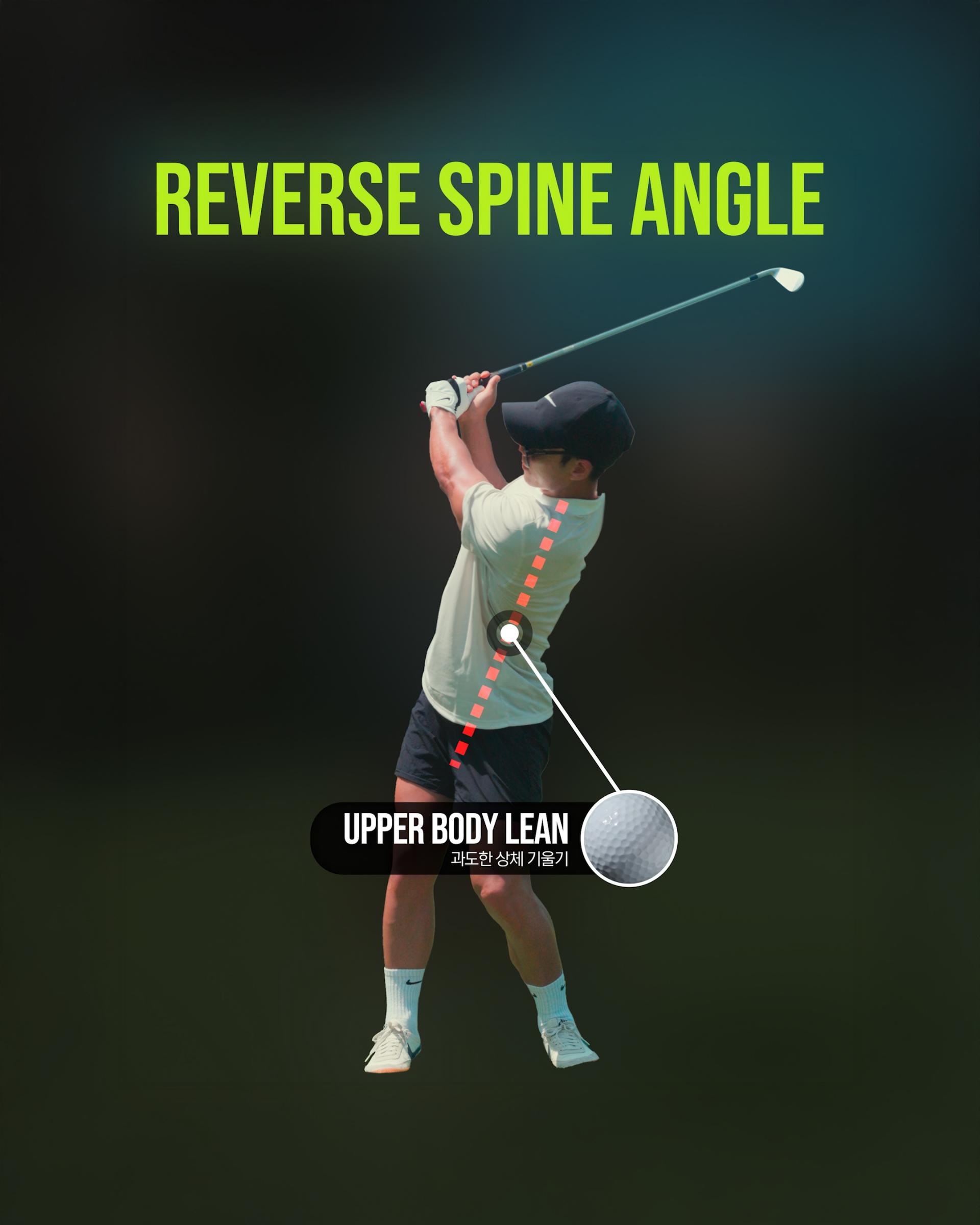 역기울기자세,허리통증스윙,척추정렬,스윙회전