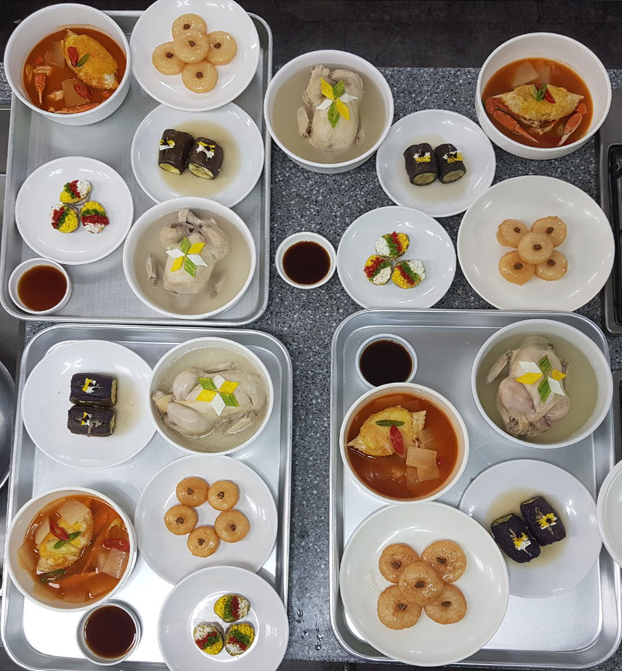 가지선, 우메기, 삼계탕, 게감정, 대합찜