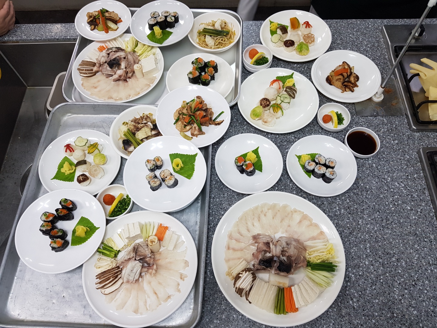 조리기능장 실기메뉴_가지선, 우메기, 삼계탕, 게감정, 대합찜 : 학원소식