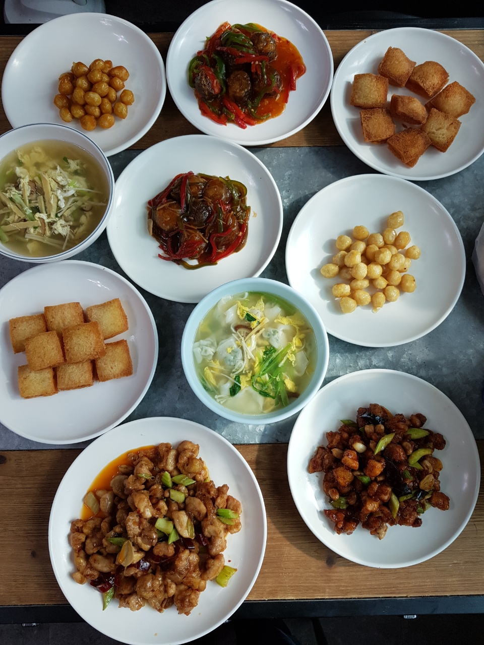 조리기능장 중앙요리학원, 은행빠스, 새우훈탕, 궁보계정, 면보하, 오룡해삼