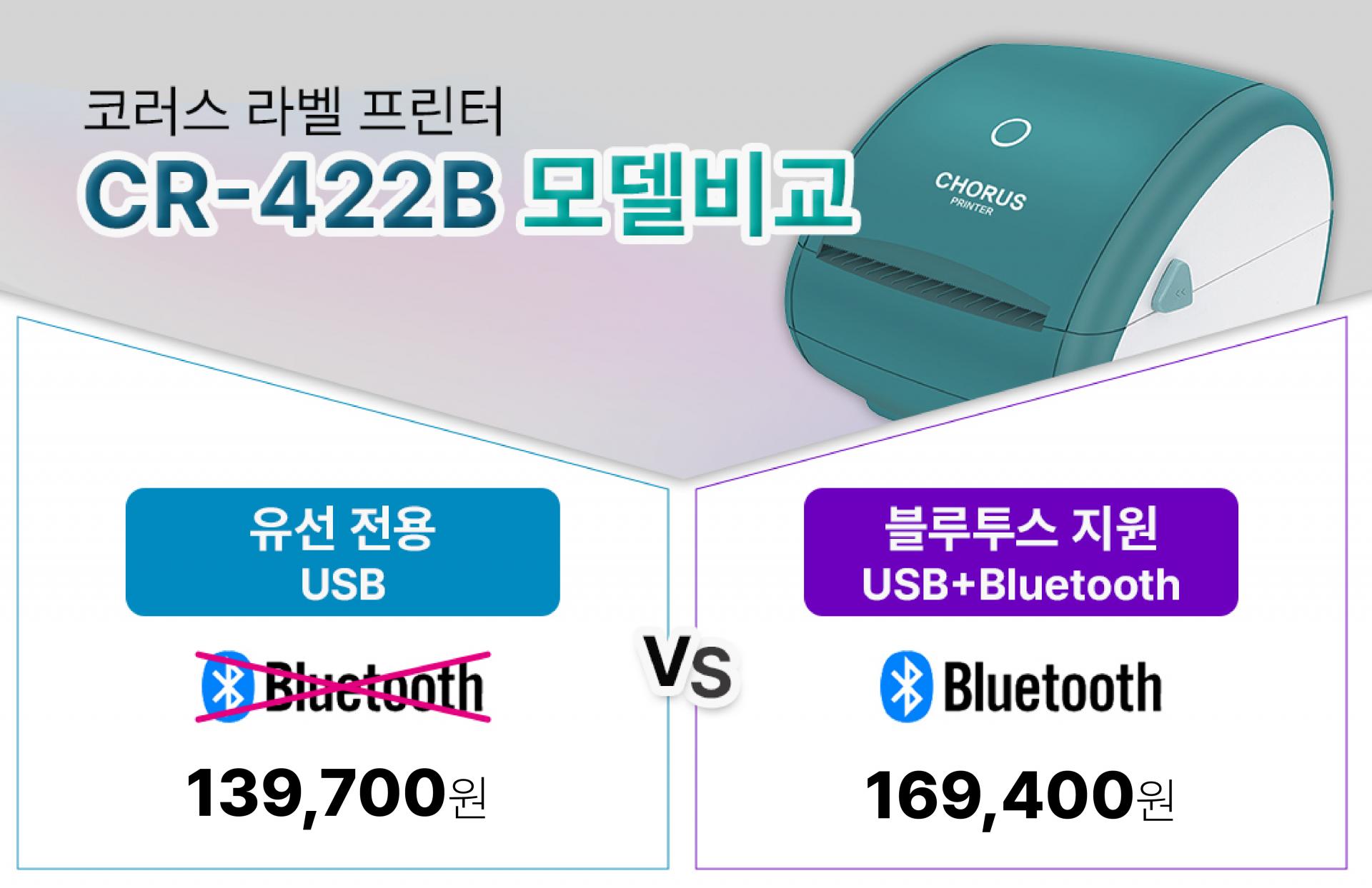 코러스(CHORUS) 라벨프린터 422B