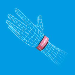 bonbone 슬림 팔찌 핑크 국경