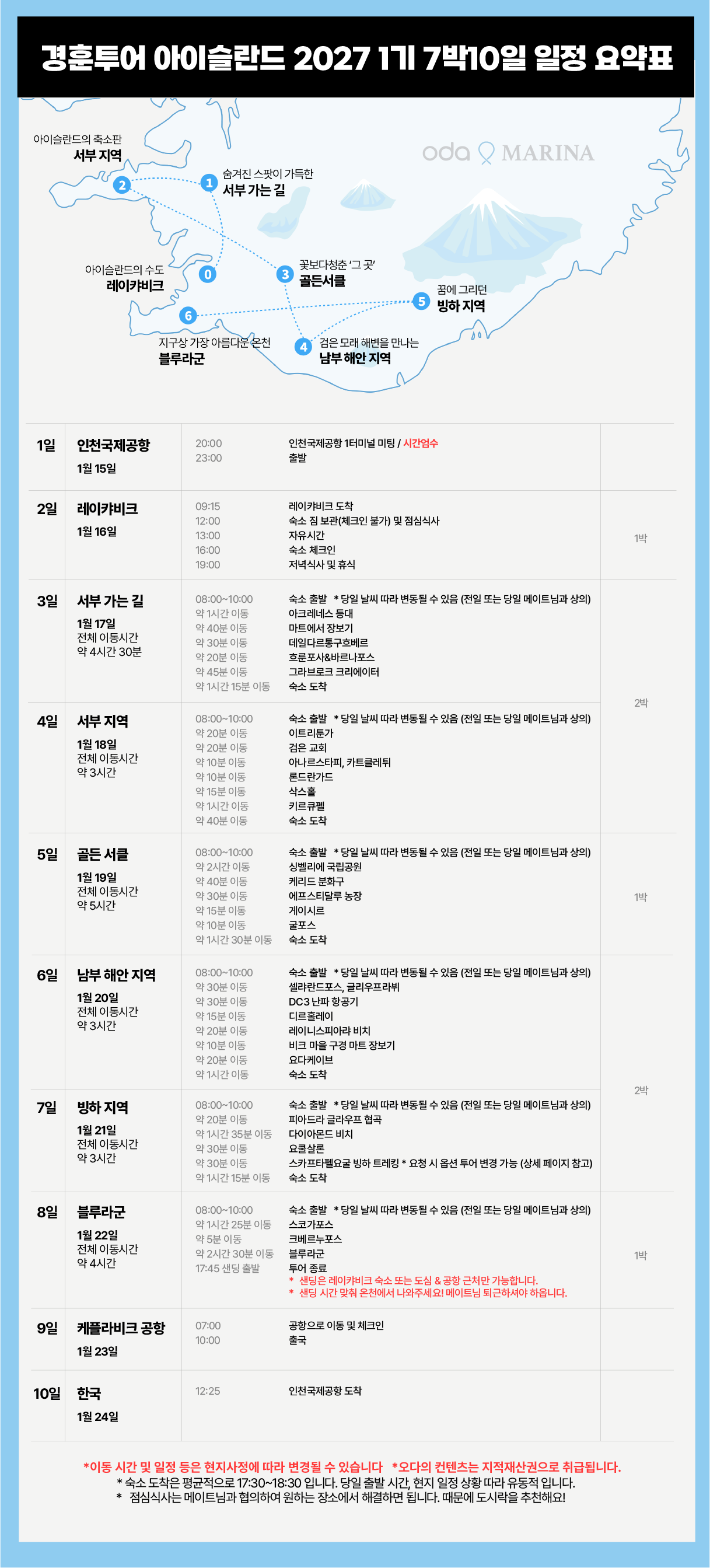 경훈투어 <아이슬란드> 2027 1기