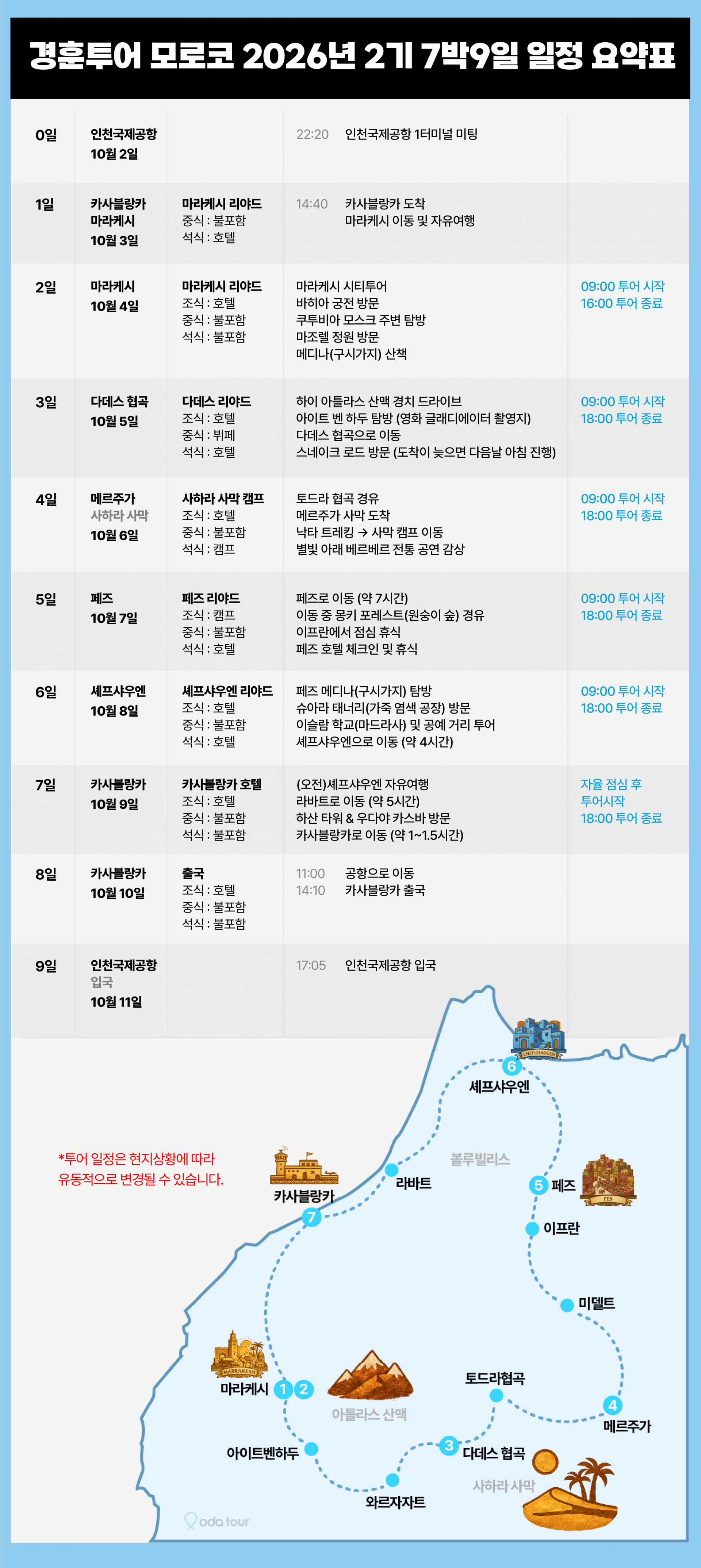 경훈투어 <모로코> 2026 2기