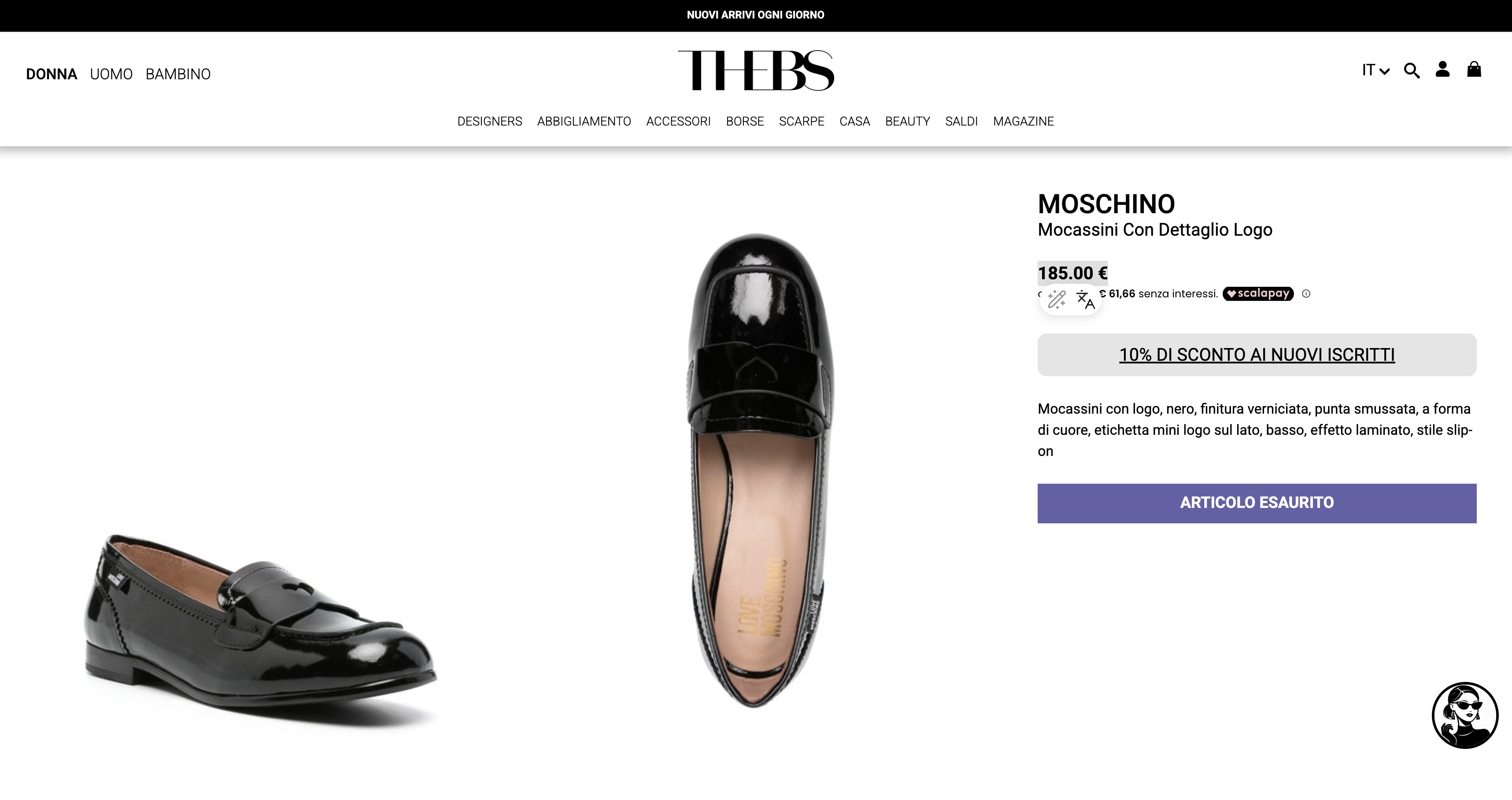 Love Moschino Patent Leather Loafers