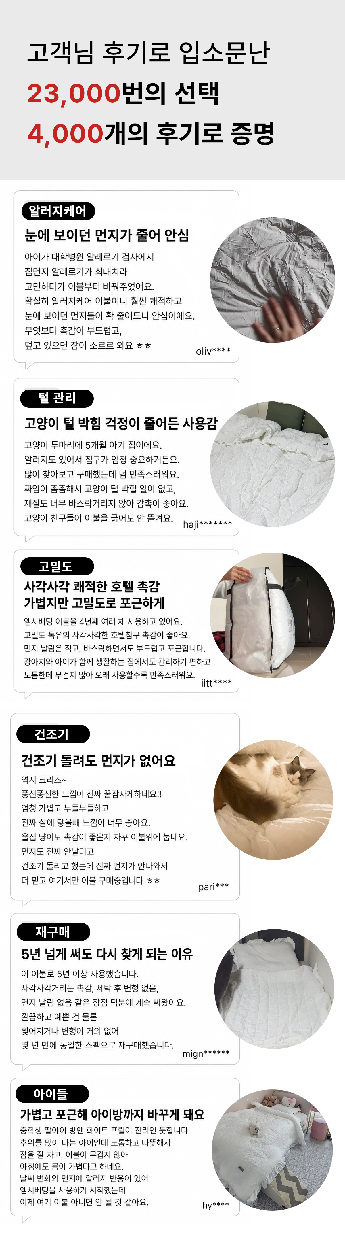 크리즈 알러지케어 호텔식 차렵이불 | 화이트