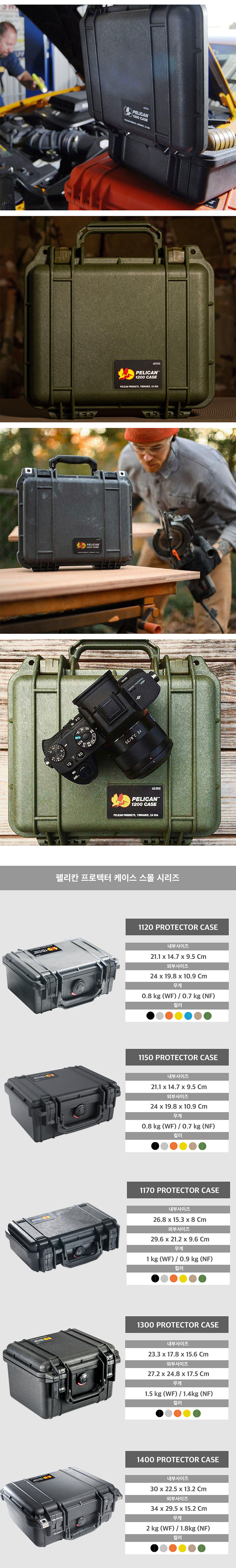 펠리칸 프로텍터케이스 1200NF + 전용 메쉬 오거나이저