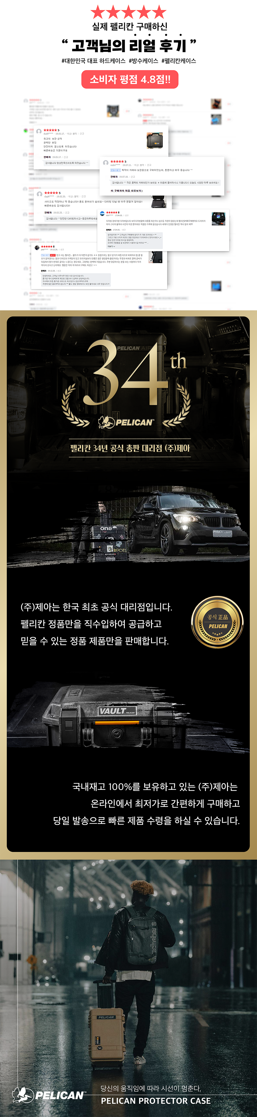 펠리칸 프로텍터케이스 1200NF + 전용 메쉬 오거나이저