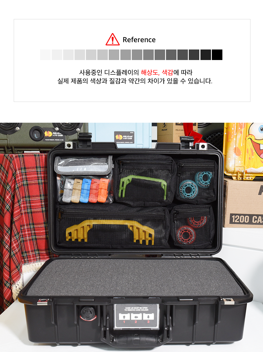 펠리칸 케이스 1485 전용 벨크로보드