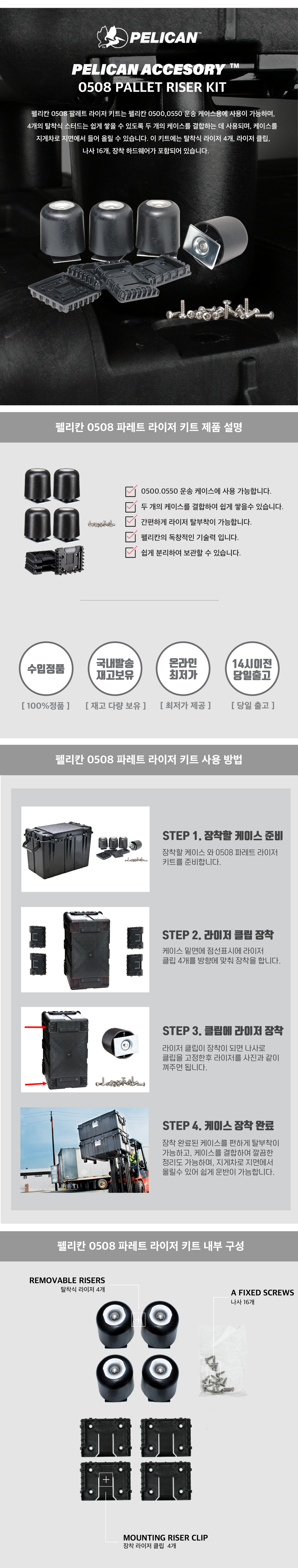 펠리칸 0508 팔레트 라이저 키트