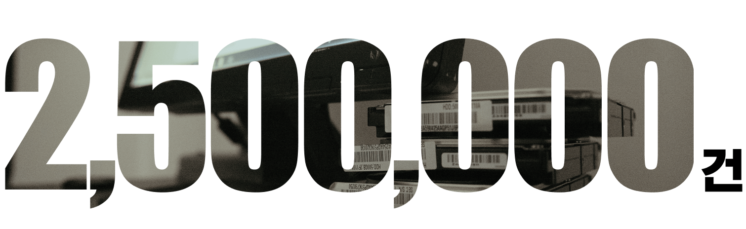 2,500,000건