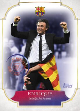 2024-25 TOPPS FC Barcelona 125 Years Anniversary Soccer Cards - Forever Moments Insert Luis Enrique