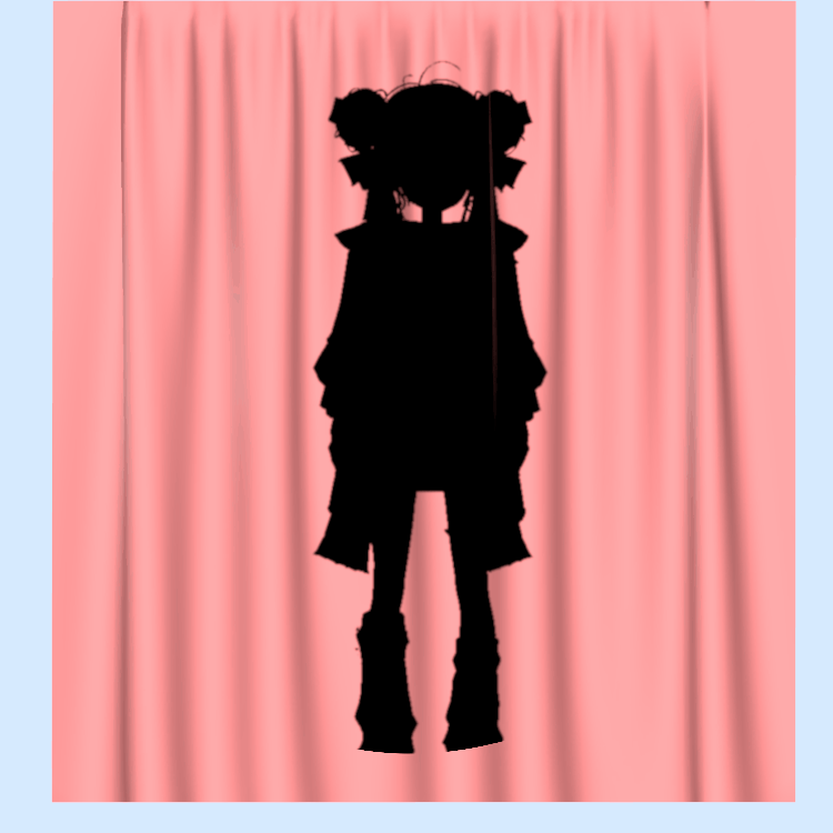 [3D프랍] 실루엣 커튼