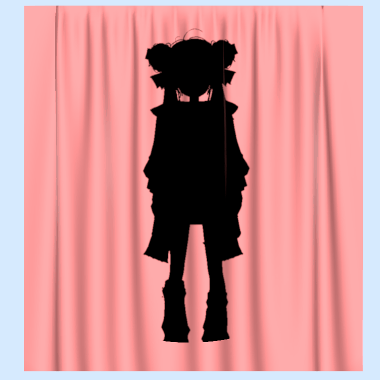 [3D프랍] 실루엣 커튼