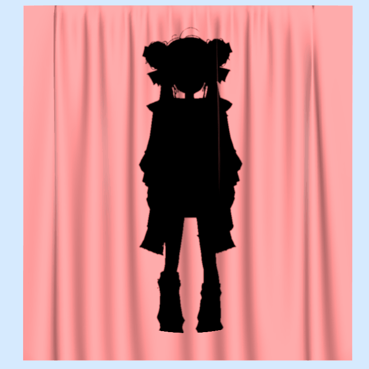 [3D프랍] 실루엣 커튼
