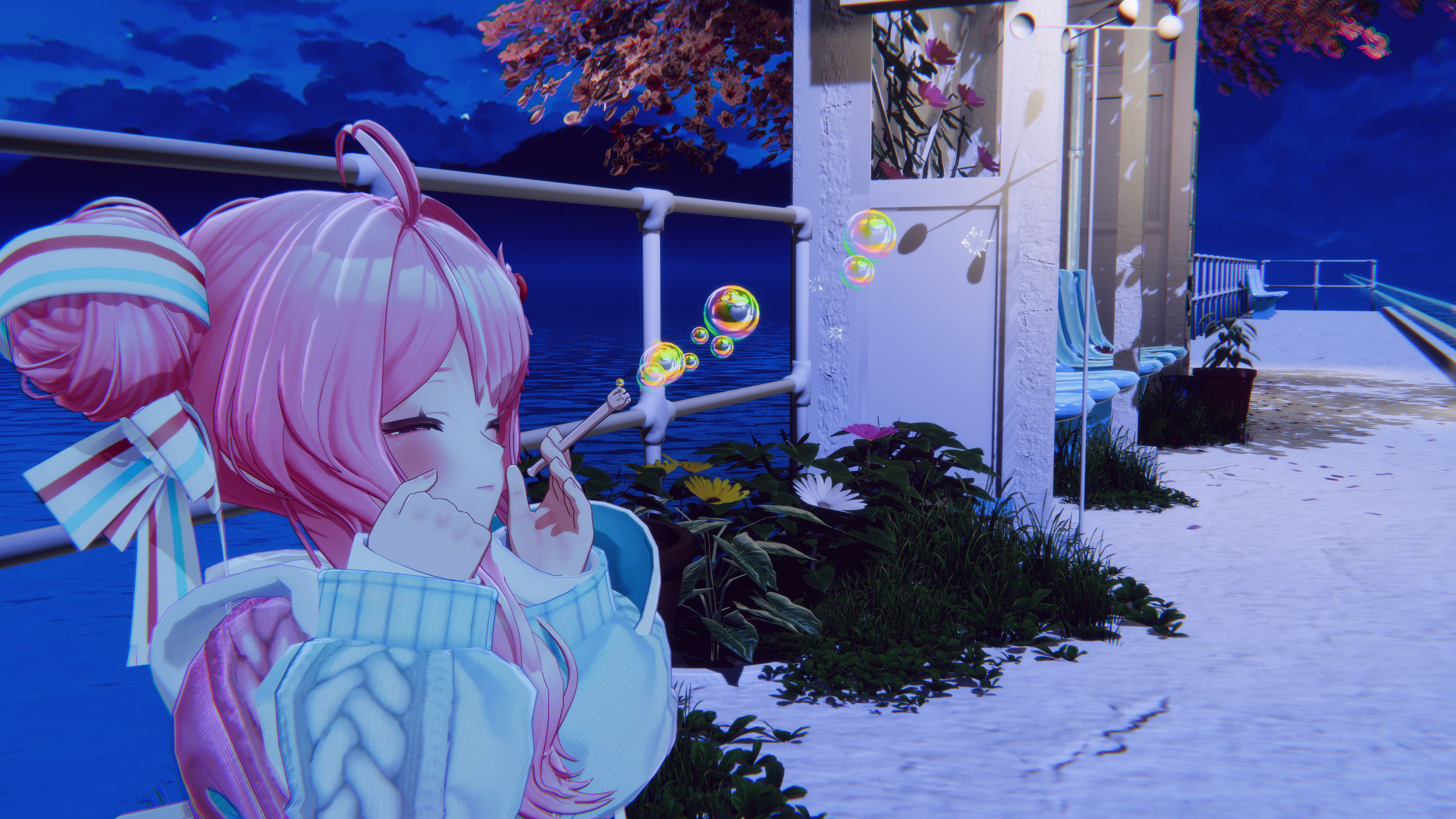[3D프랍] 버블 빨대 (페이셜연동+기본프랍)