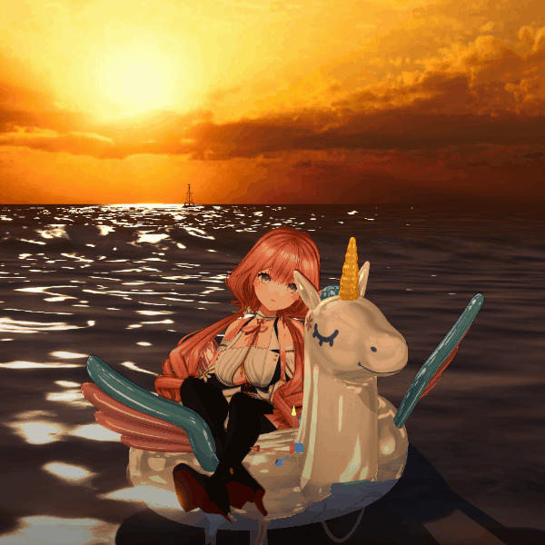[3D배경] 해변_일몰(LUNAR작가)