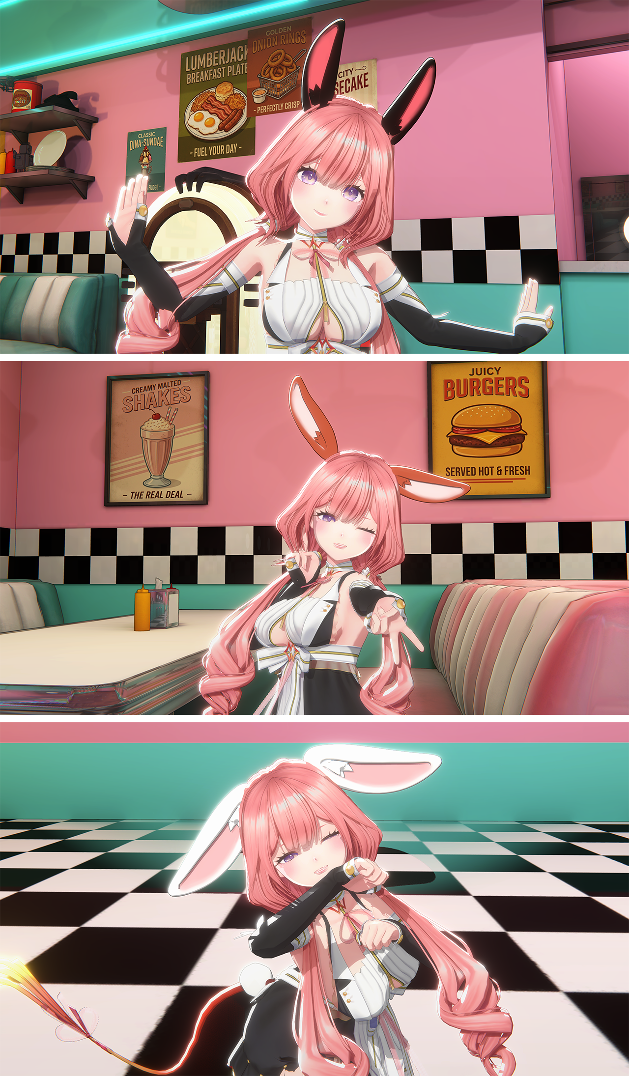 [3D프랍] 토끼 귀+꼬리