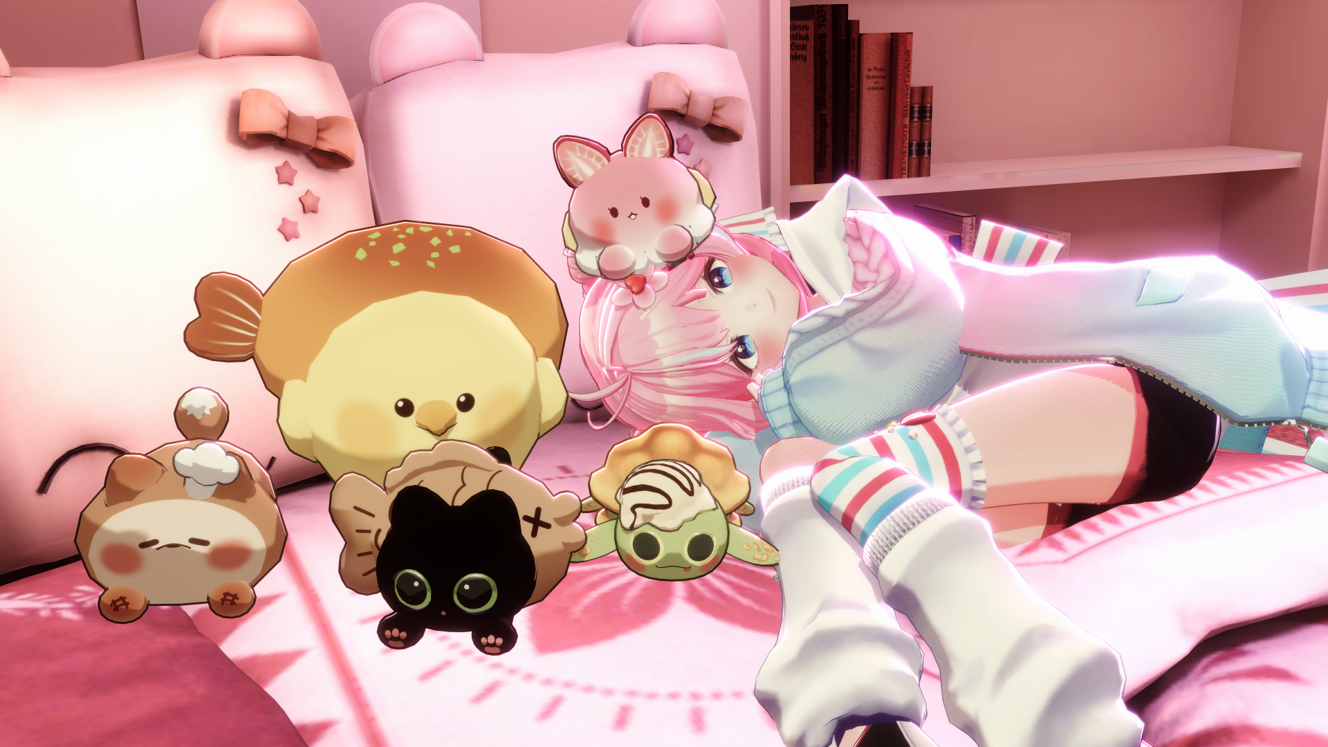 [3D프랍] 머리 위 다섯 동물친구들 (cvcr작가)