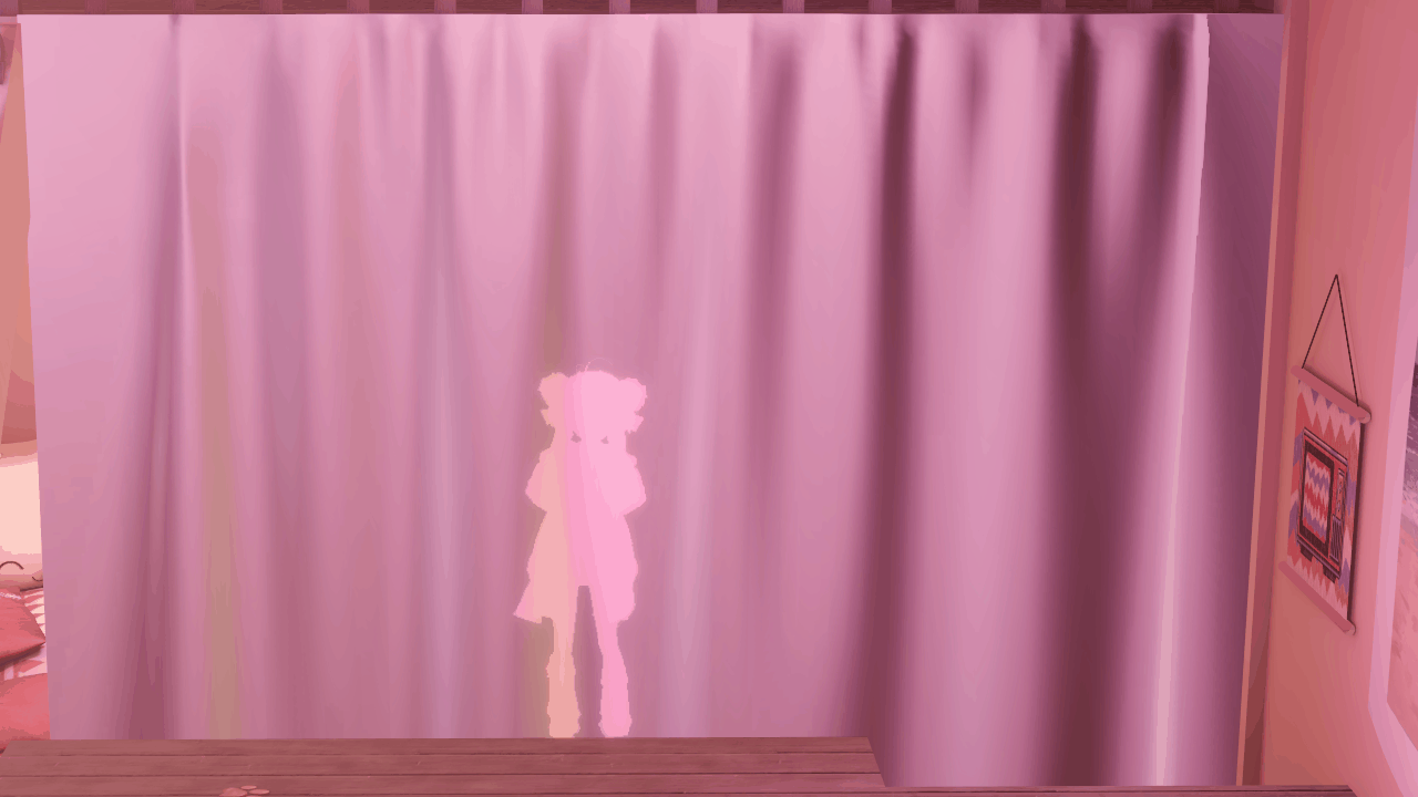 [3D프랍] 실루엣 커튼