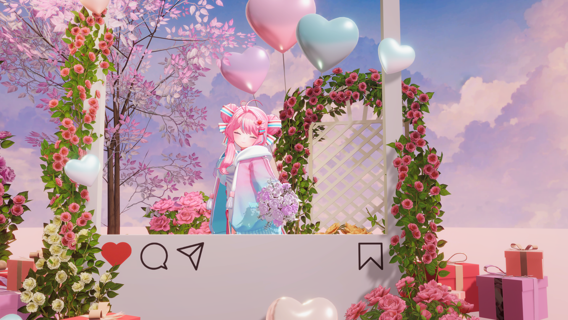 [3D프랍] 신부 꽃다발 (cvcr작가)