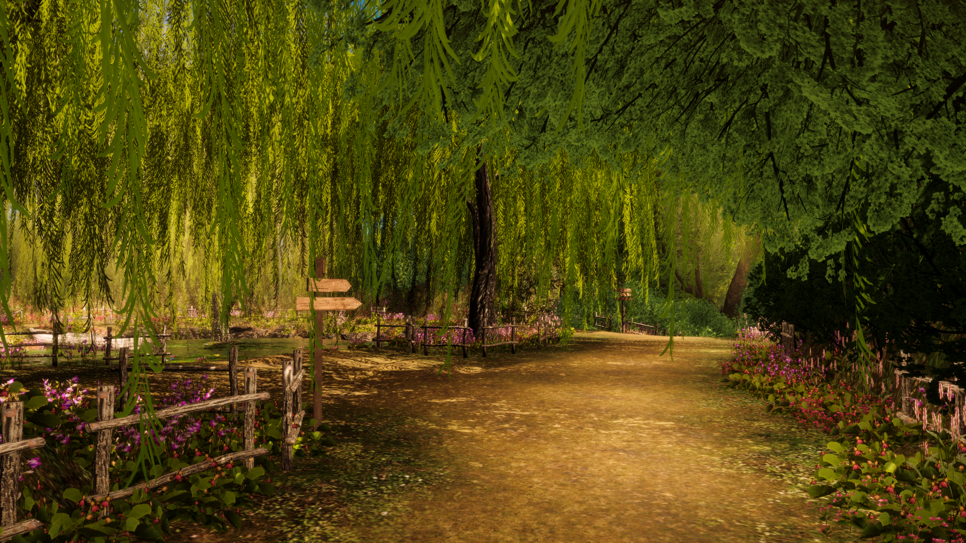[3D배경]호수정원 (HANI작가)