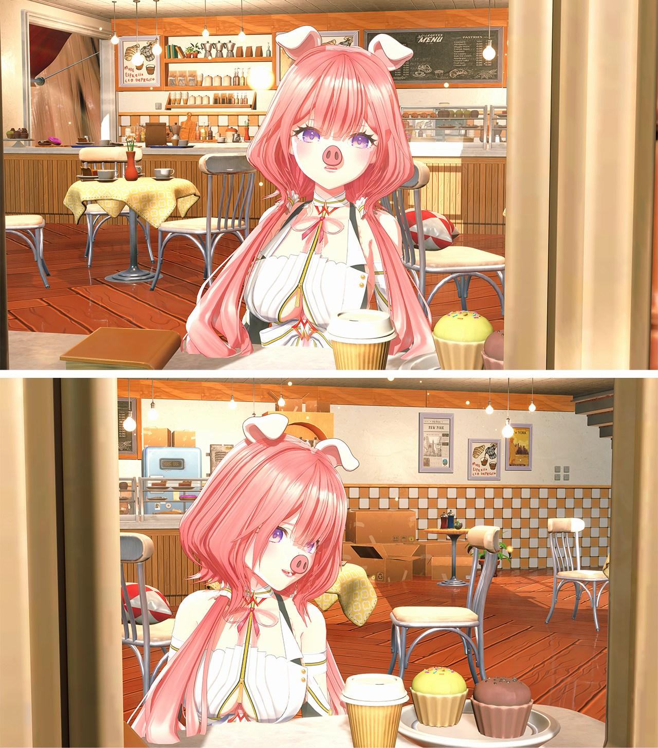 [API+3D프랍] 돼지코+귀