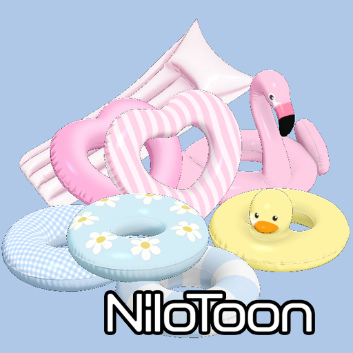 [3D프랍] 튜브+비치볼 (12종, 색상변경) (러브앤피스작가)