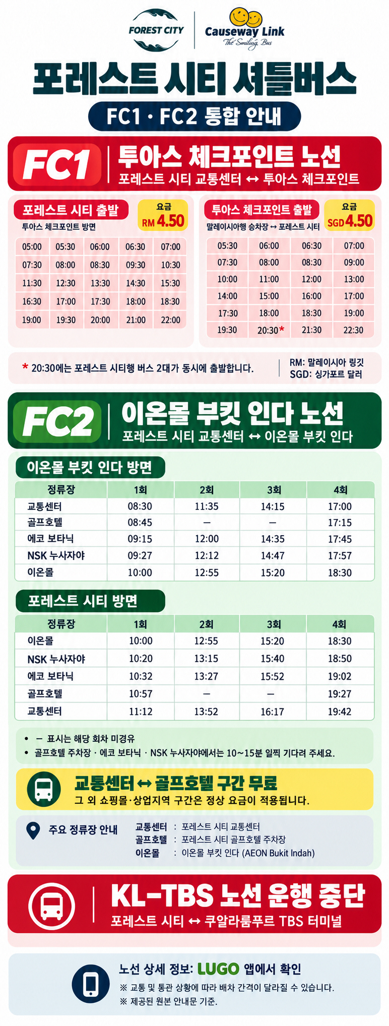 FC1·FC2 통합 안내 제공 포스터 미리보기
