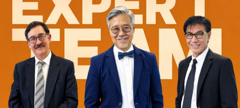 ERICAN 교육진 Douglas William Larke, Datuk Eric Chong, Dr. Aslam Khan