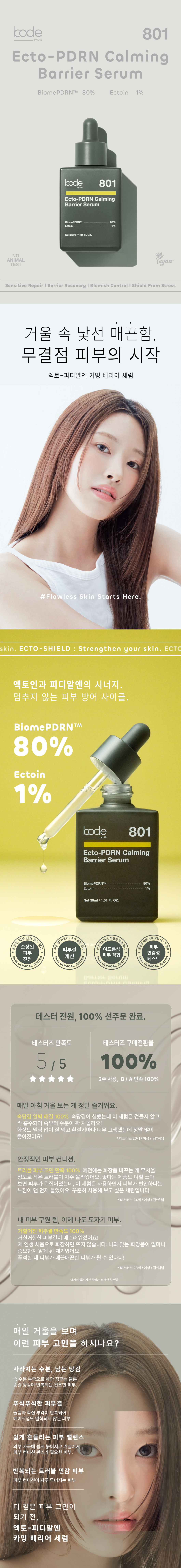 [Earth's Brands] 코드바이랩 엑토-피디알엔 카밍베리어 세럼 30mL-801