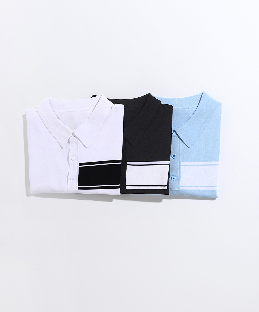 [MENS]남성 카라 반팔 니트(3color)
