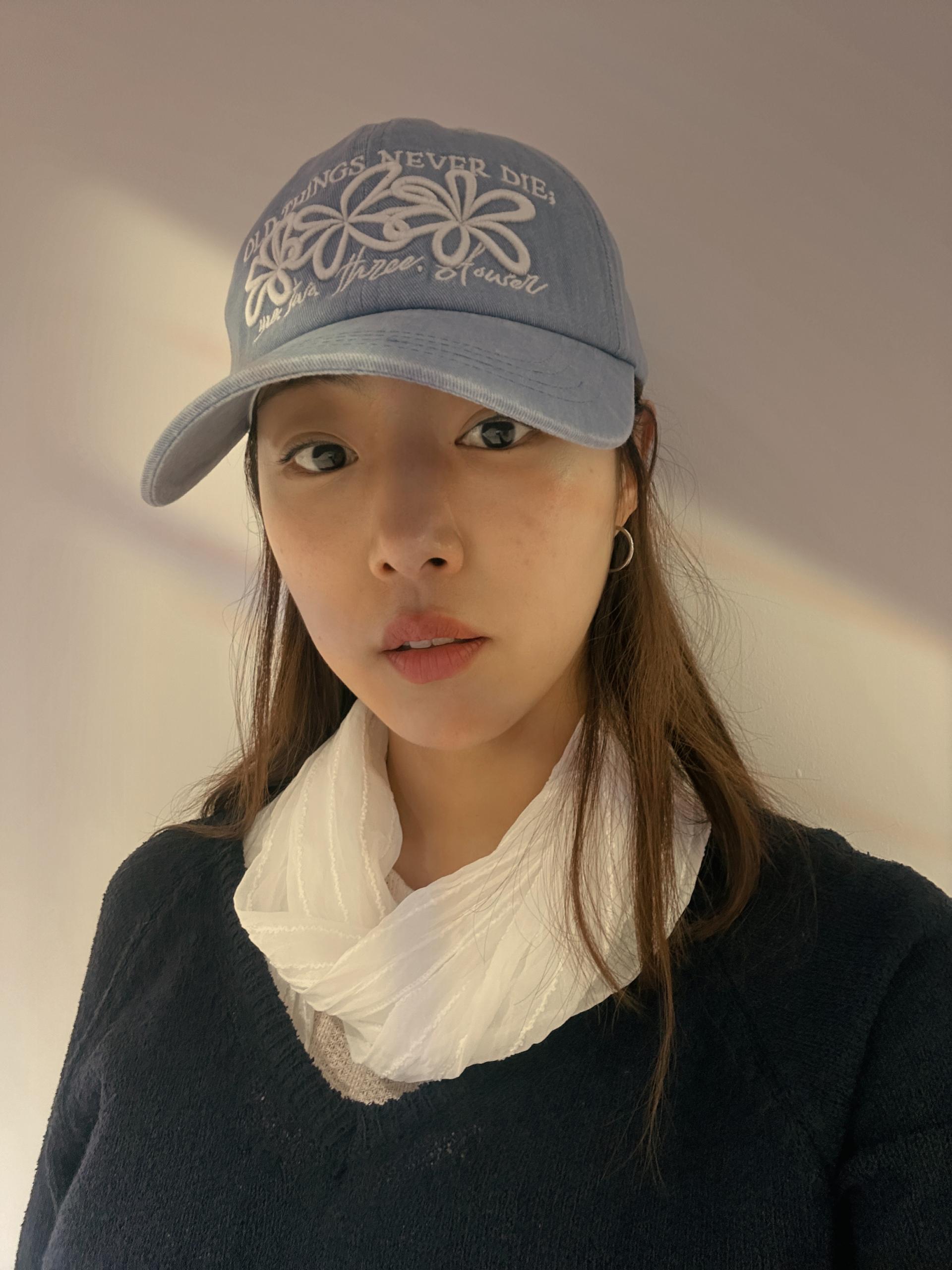 피그먼트 엠보 꽃캡(6color)