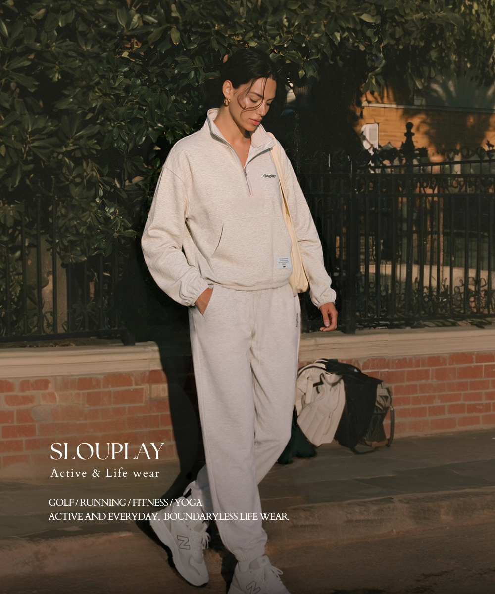 SLPL 그리니치 하프집업 스웻셔츠(오트밀)