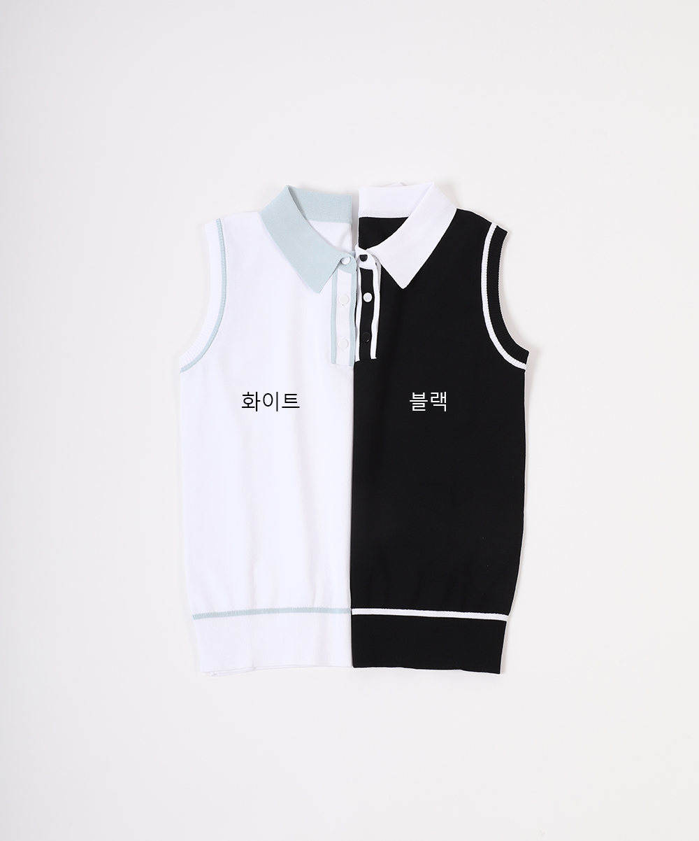 텐셀 썸머 민소매 니트(2color)