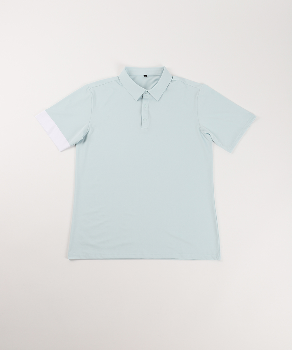 [MENS]소매 배색 쿨링 카라T(3color)