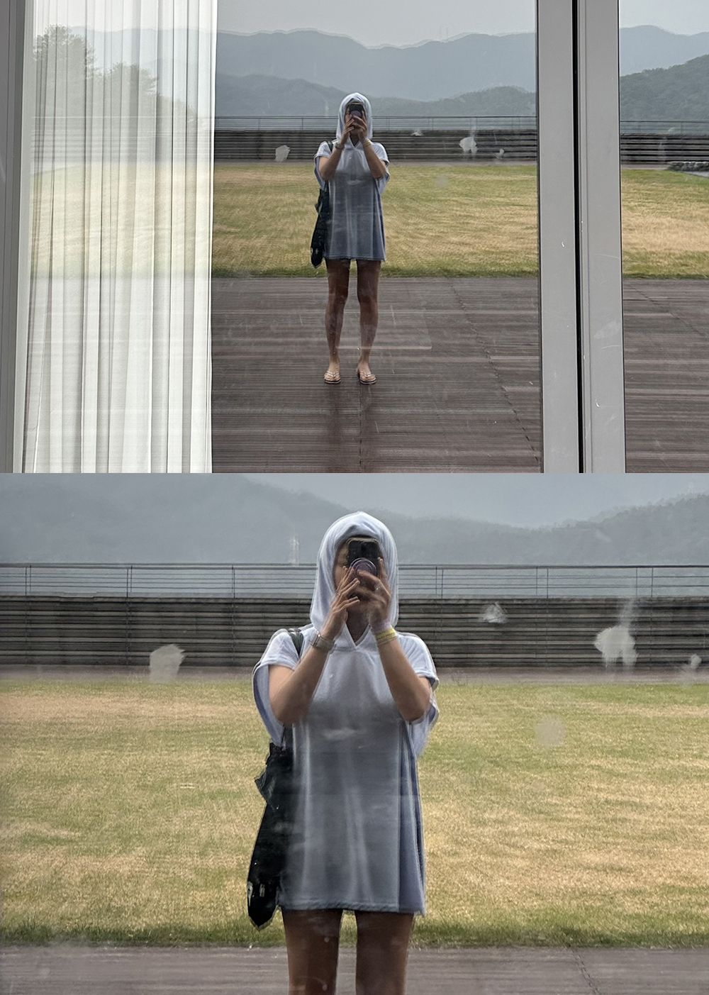 비치 후드 가운(4color)