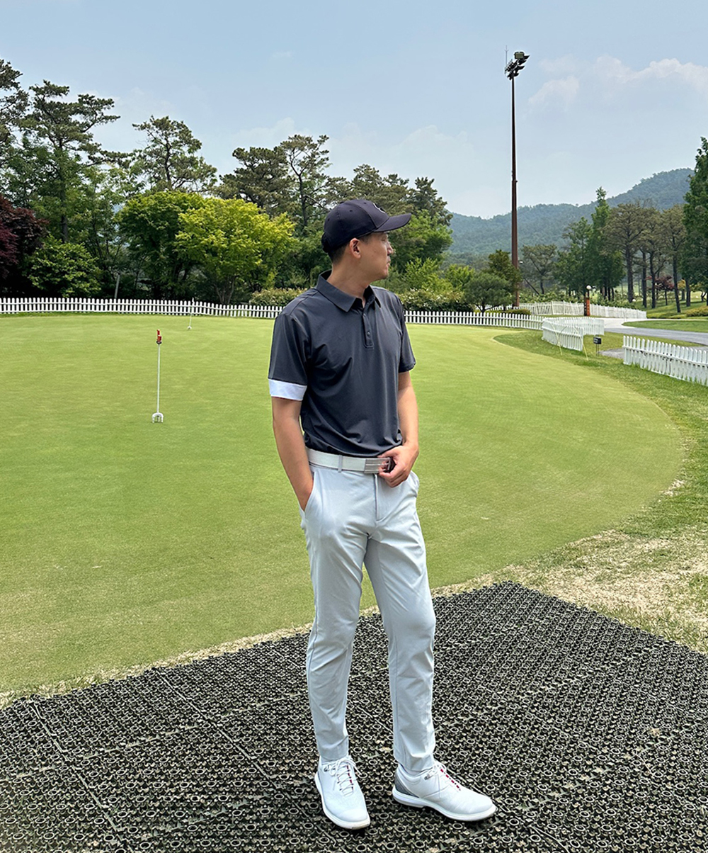 [MENS]소매 배색 쿨링 카라T(3color)