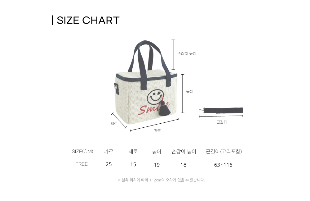 데일리 스마일 보냉백(2color)