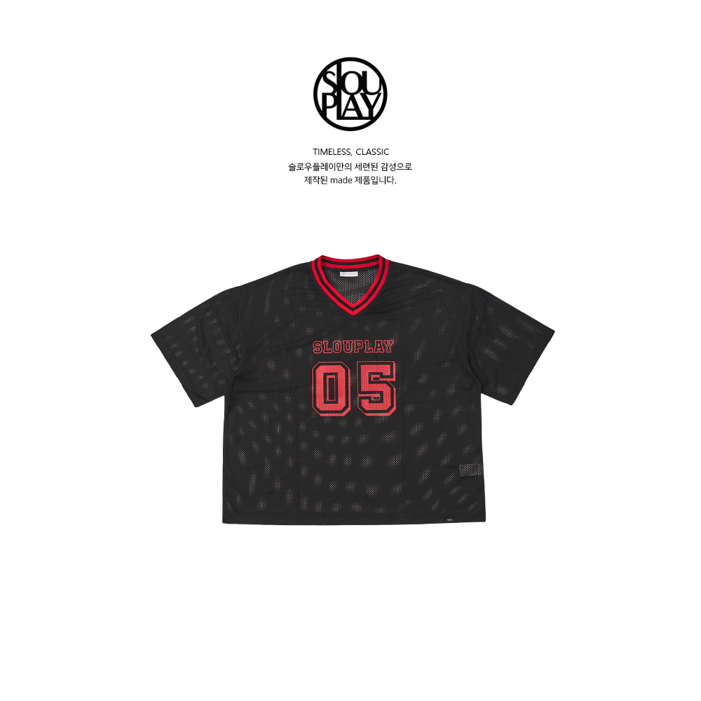 SLPL NO.5 메쉬 저지T(블랙)