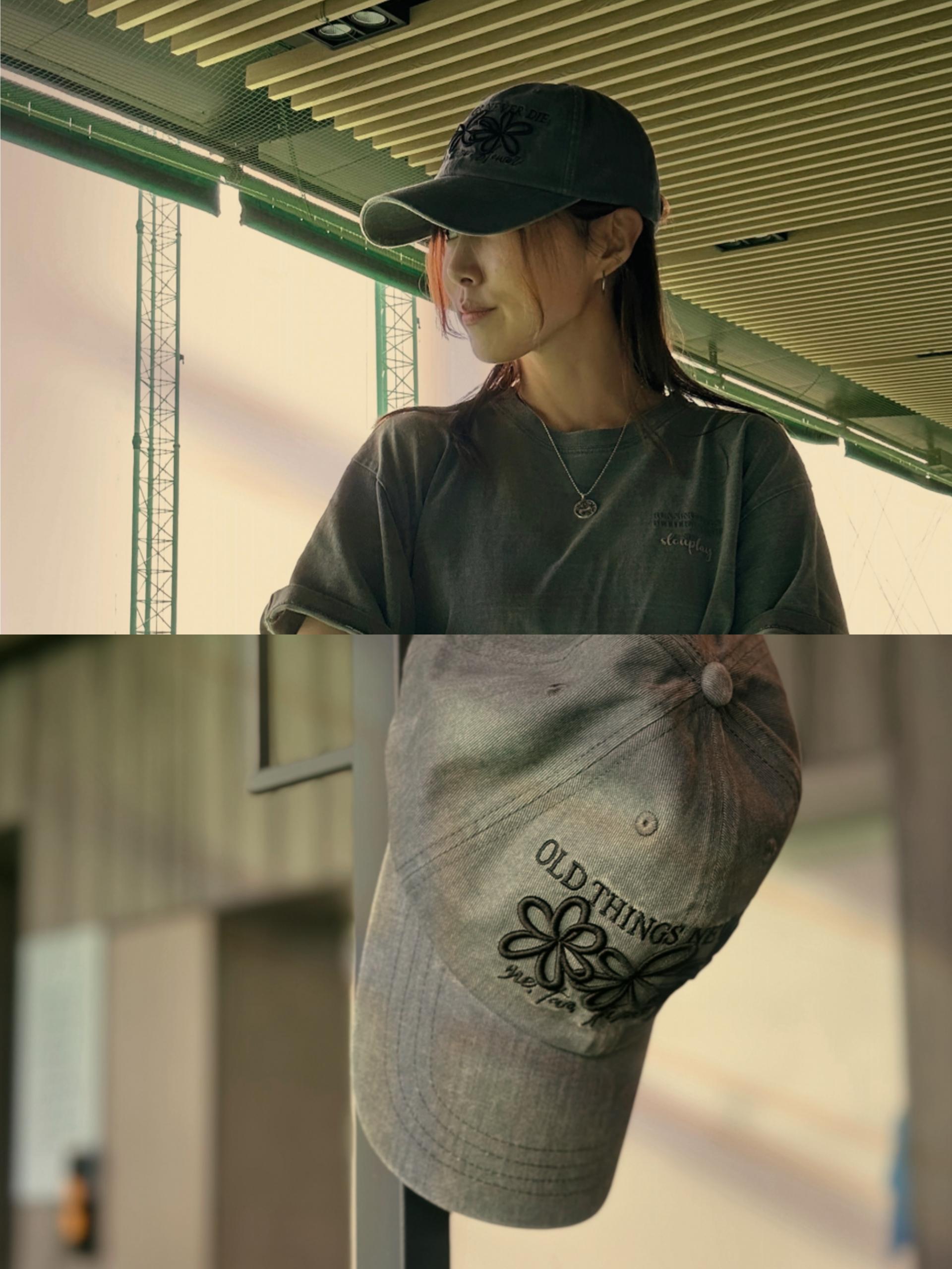 피그먼트 엠보 꽃캡(6color)