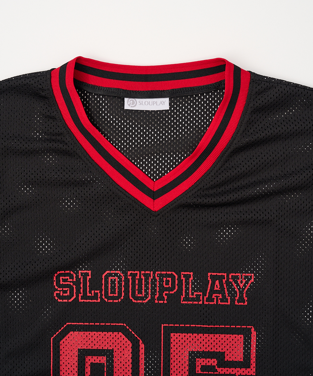 SLPL NO.5 메쉬 저지T(블랙)