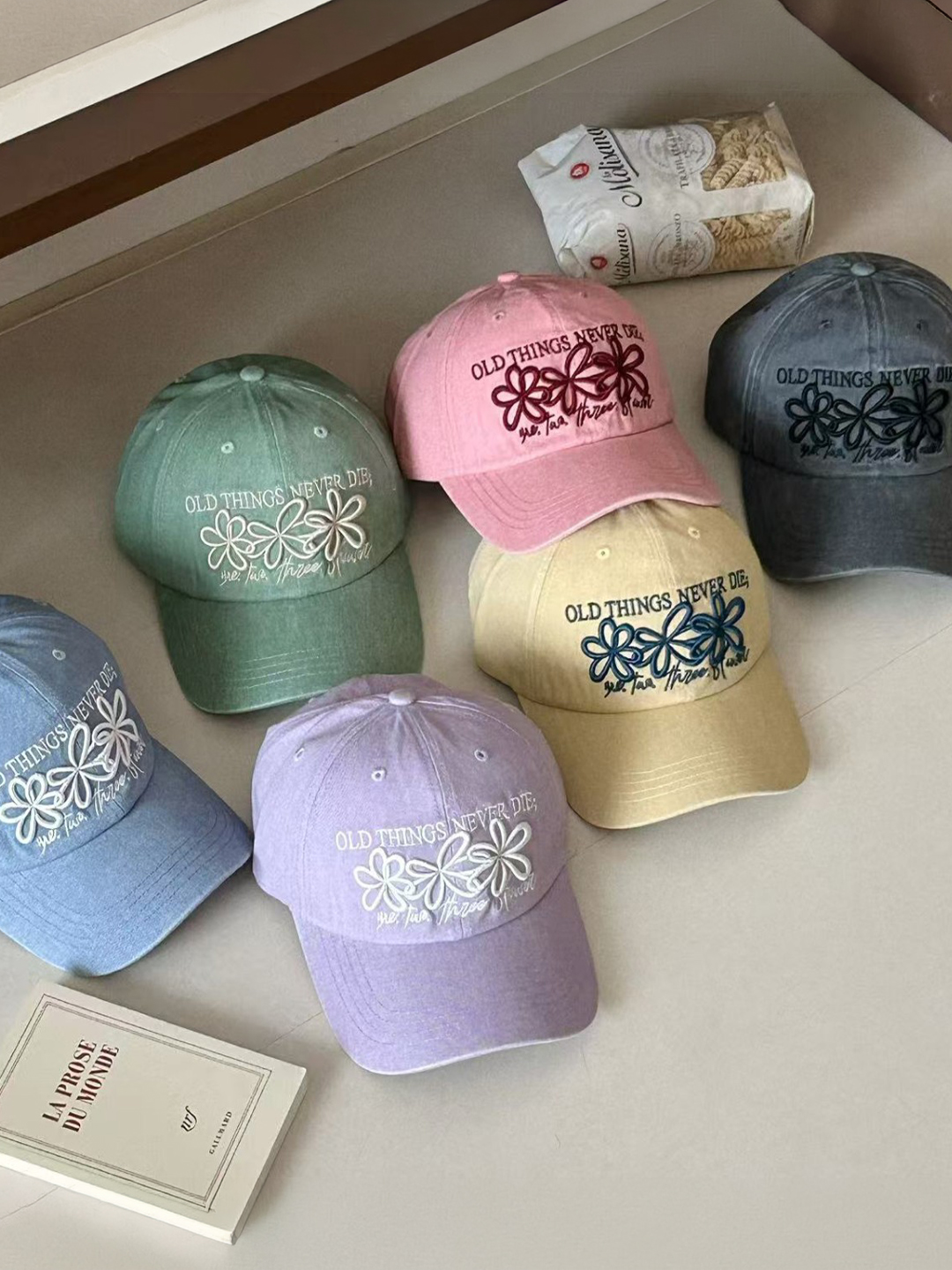 피그먼트 엠보 꽃캡(6color)