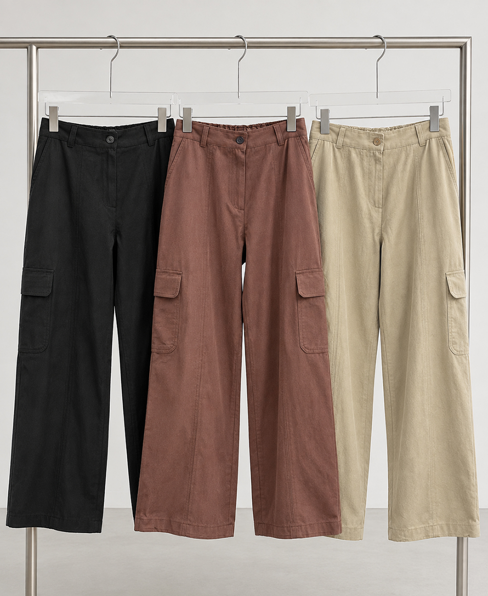 카고 와이드 팬츠(3color)